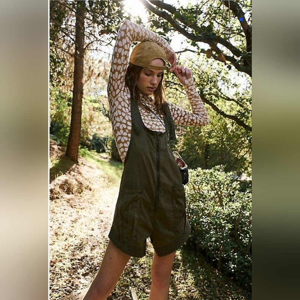 Free People Olive Green Jumpsuit